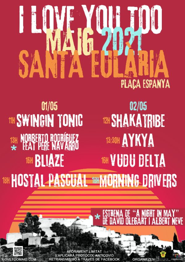  I Love You Too Maig Festival. Conciertos de Shakatribe, Aykya, Vudu Delta y Morning Drivers